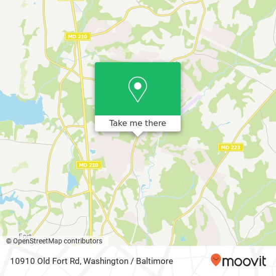 10910 Old Fort Rd, Fort Washington, MD 20744 map