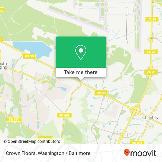 Mapa de Crown Floors, 3857 Dulles South Ct