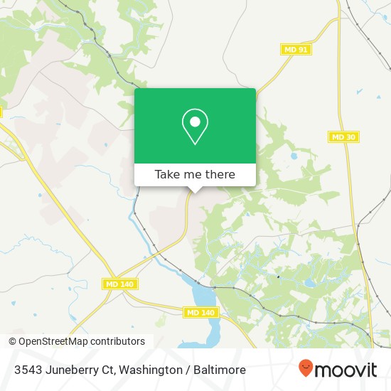 Mapa de 3543 Juneberry Ct, Reisterstown, MD 21136