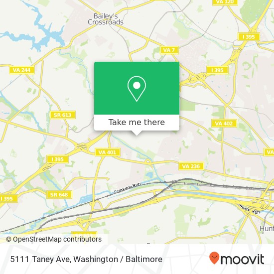 Mapa de 5111 Taney Ave, Alexandria, VA 22304