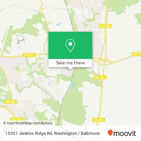15301 Jenkins Ridge Rd, Bowie, MD 20721 map