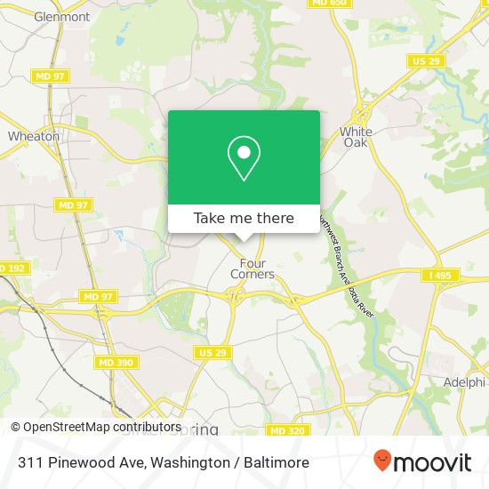 311 Pinewood Ave, Silver Spring, MD 20901 map