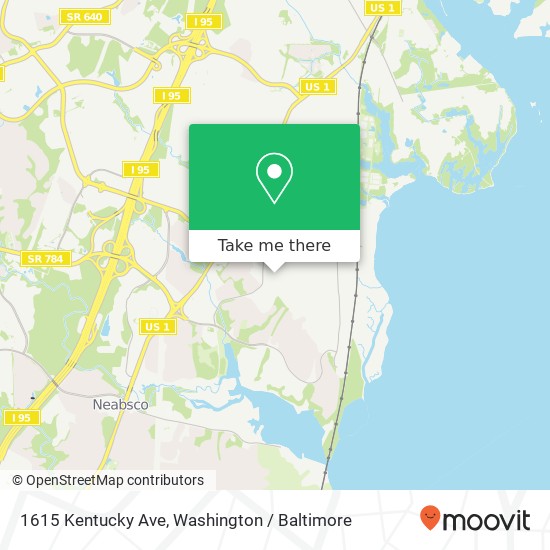 Mapa de 1615 Kentucky Ave, Woodbridge, VA 22191