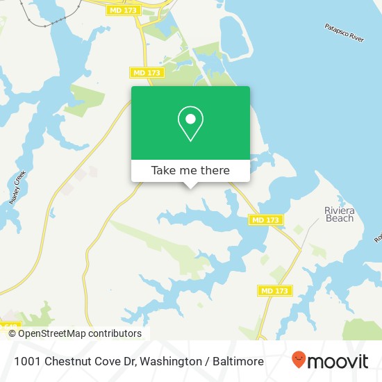 1001 Chestnut Cove Dr, Curtis Bay, MD 21226 map