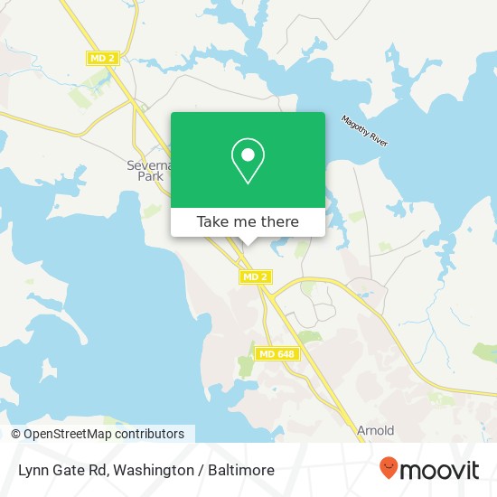 Mapa de Lynn Gate Rd, Severna Park (SEVERNA PARK), MD 21146