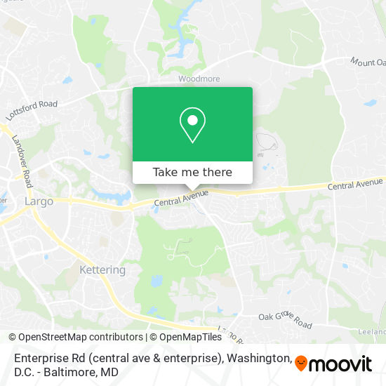 Enterprise Rd (central ave & enterprise) map