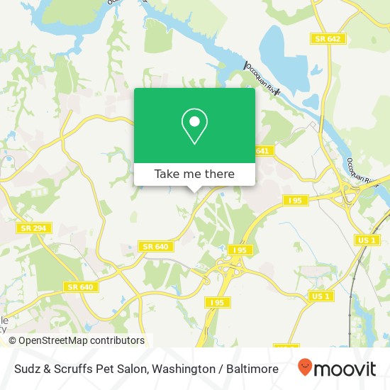 Mapa de Sudz & Scruffs Pet Salon, 2503 Bristol Cir