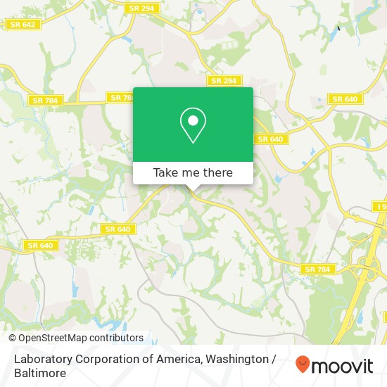 Mapa de Laboratory Corporation of America, 4158 Dale Blvd