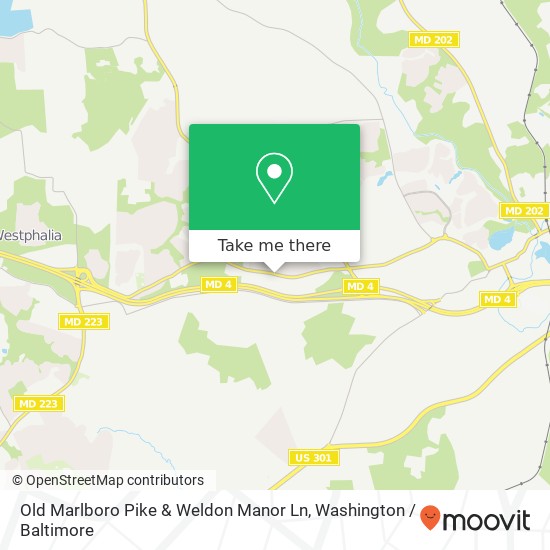 Mapa de Old Marlboro Pike & Weldon Manor Ln