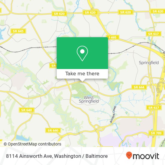 8114 Ainsworth Ave, Springfield, VA 22152 map