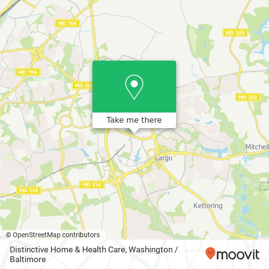 Mapa de Distinctive Home & Health Care, 9500 Arena Dr