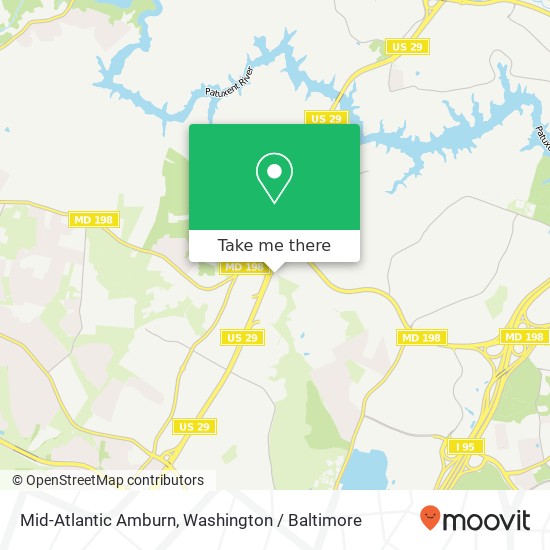 Mapa de Mid-Atlantic Amburn, 4040 Blackburn Ln