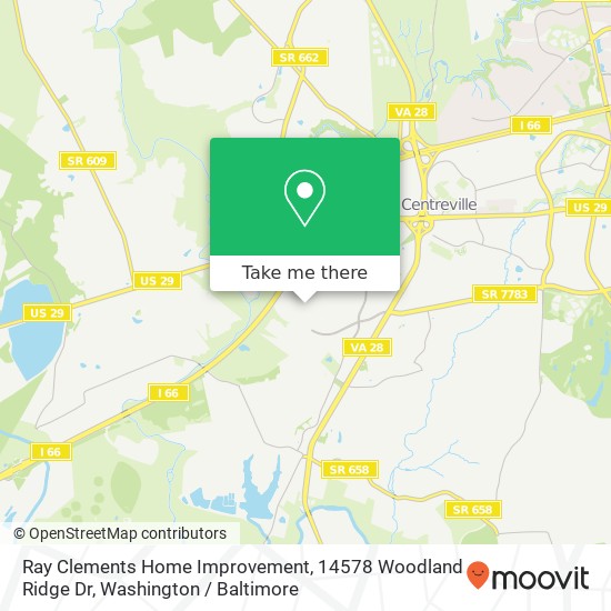 Ray Clements Home Improvement, 14578 Woodland Ridge Dr map