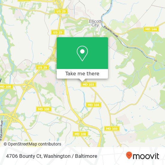 4706 Bounty Ct, Ellicott City, MD 21043 map