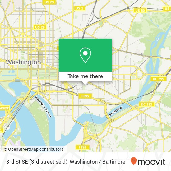 3rd St SE (3rd street se d), Washington, DC 20003 map