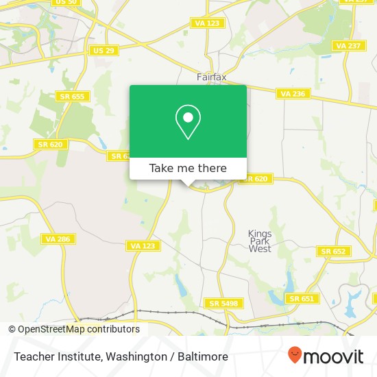 Teacher Institute map