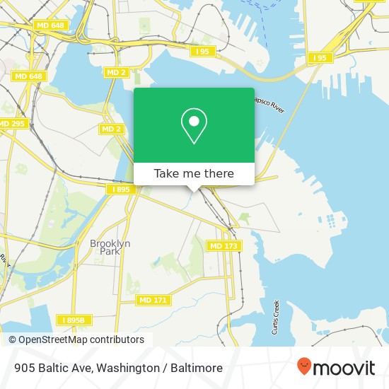 905 Baltic Ave, Brooklyn, MD 21225 map