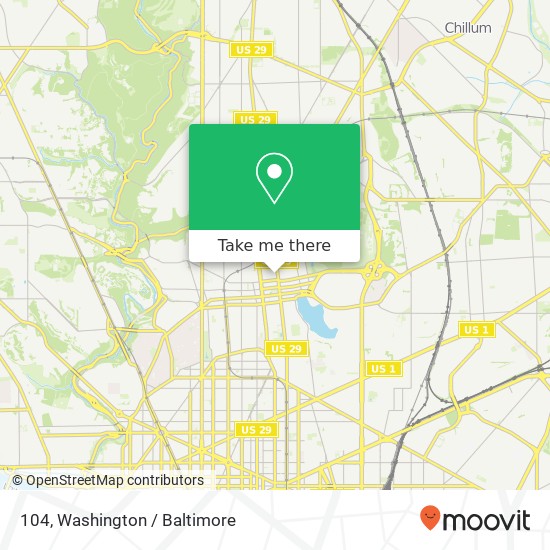 104, 3232 Georgia Ave NW #104, Washington, DC 20010, USA map