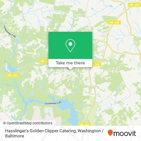 Mapa de Hasslinger's Golden Clipper Catering