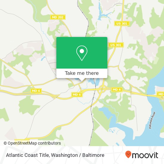 Mapa de Atlantic Coast Title, 14750 Main St