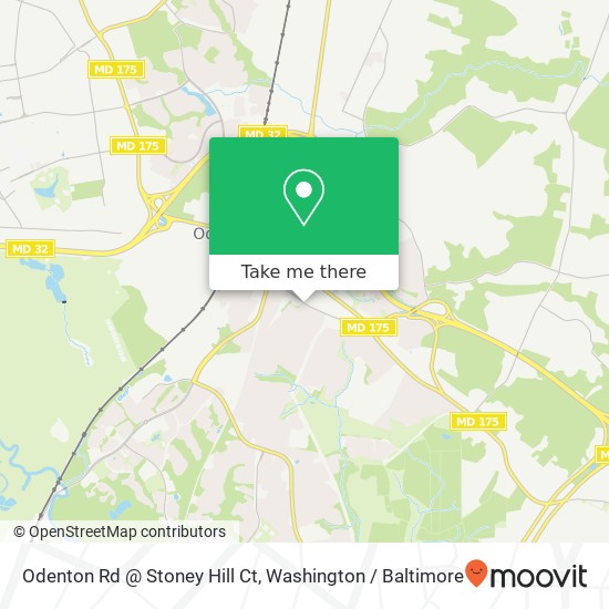 Mapa de Odenton Rd @ Stoney Hill Ct