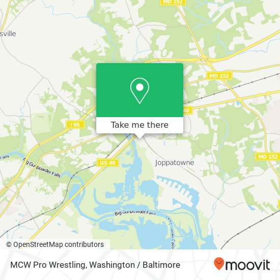 MCW Pro Wrestling, 1000 Joppa Farm Rd map