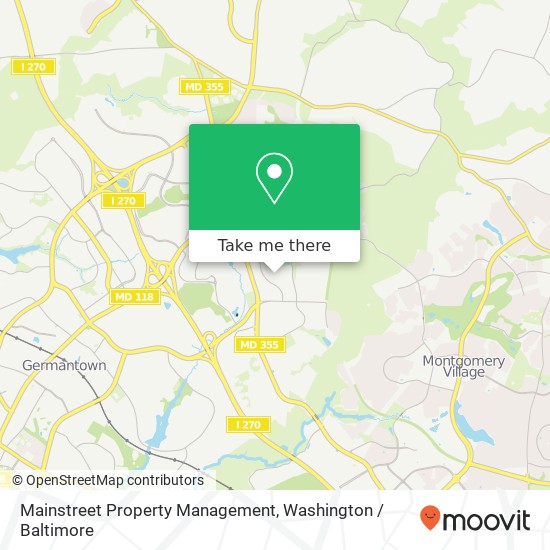 Mapa de Mainstreet Property Management, 11315 Appledowre Way