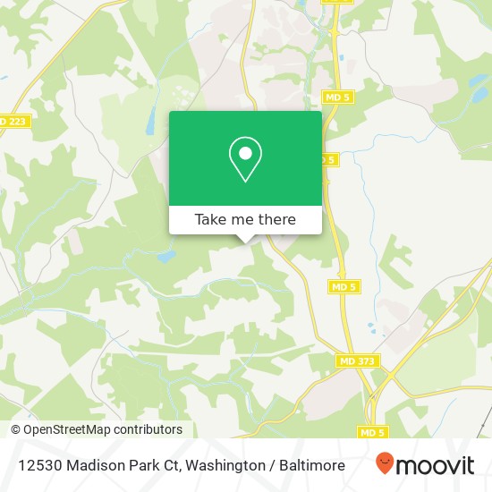 12530 Madison Park Ct, Brandywine, MD 20613 map