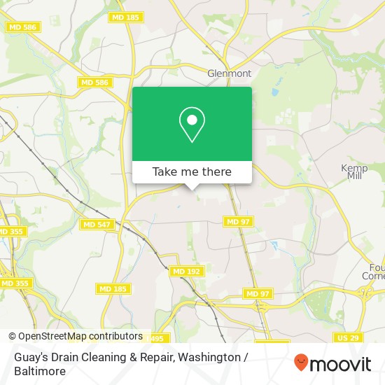 Mapa de Guay's Drain Cleaning & Repair