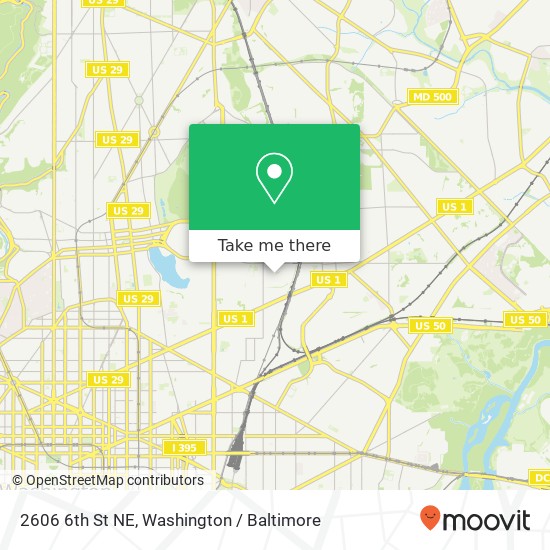 2606 6th St NE, Washington, DC 20017 map