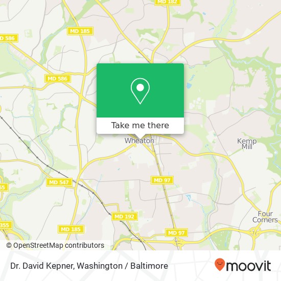 Mapa de Dr. David Kepner, 11193 Veirs Mill Rd