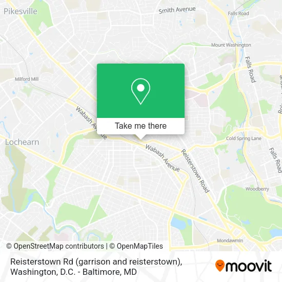 Mapa de Reisterstown Rd (garrison and reisterstown)