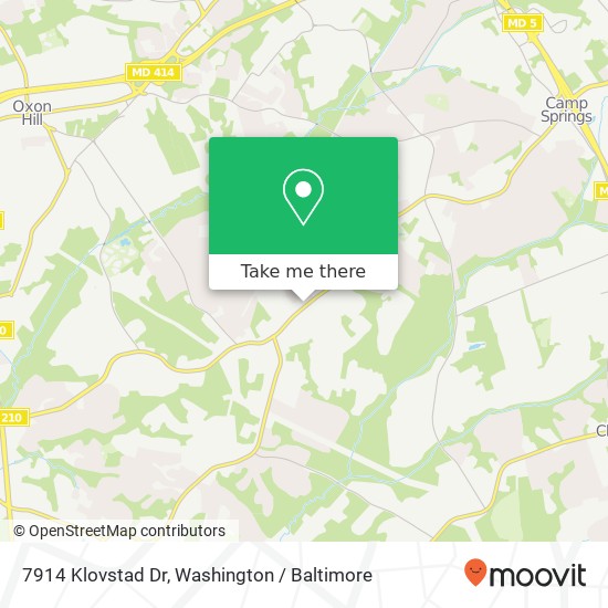 Mapa de 7914 Klovstad Dr, Fort Washington, MD 20744