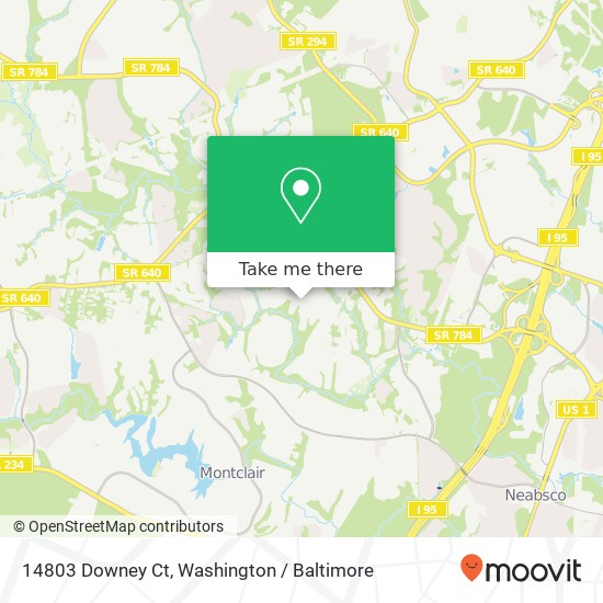14803 Downey Ct, Woodbridge, VA 22193 map