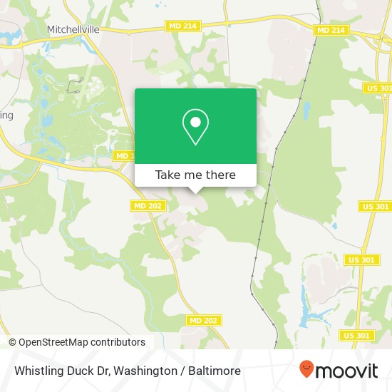 Whistling Duck Dr, Upper Marlboro, MD 20774 map