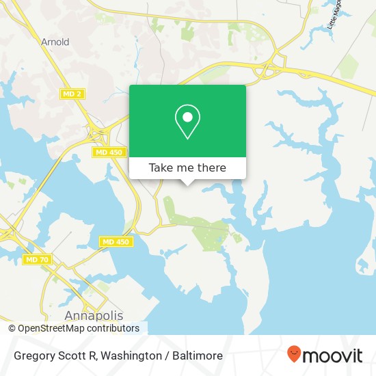 Mapa de Gregory Scott R, 329 Martins Cove Rd