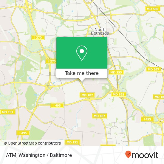 Mapa de ATM, 10233 Old Georgetown Rd