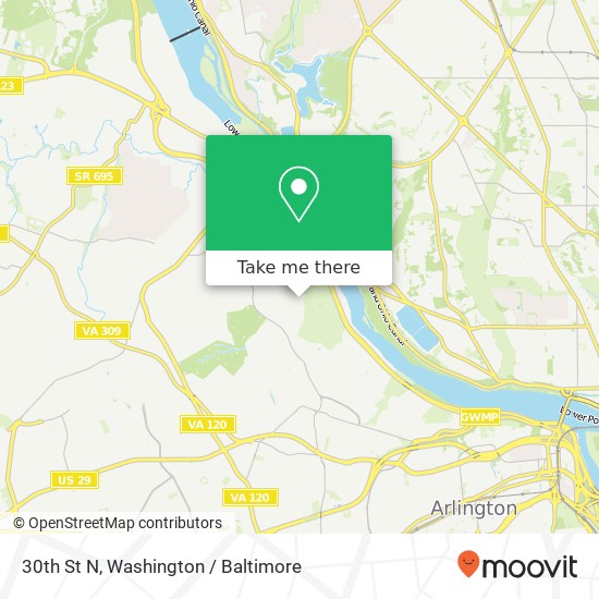 30th St N, Arlington, VA 22207 map