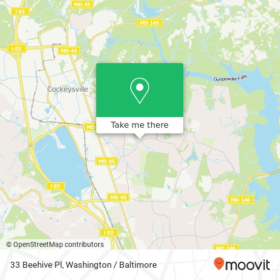 33 Beehive Pl, Cockeysville, MD 21030 map