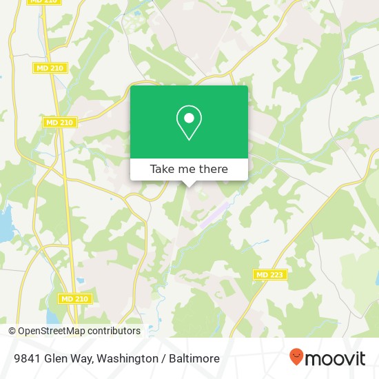 9841 Glen Way, Fort Washington, MD 20744 map