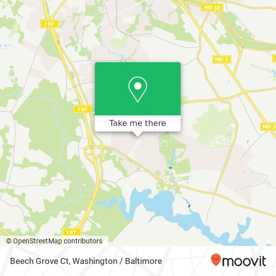 Beech Grove Ct, Millersville, MD 21108 map