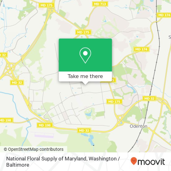 Mapa de National Floral Supply of Maryland, 2790 MacArthur Rd