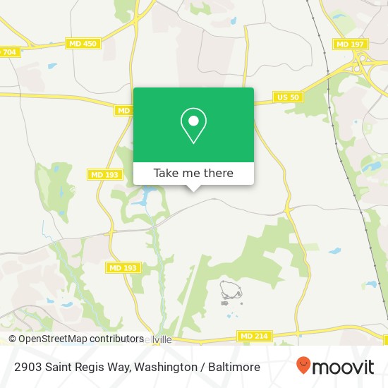 Mapa de 2903 Saint Regis Way, Bowie, MD 20721