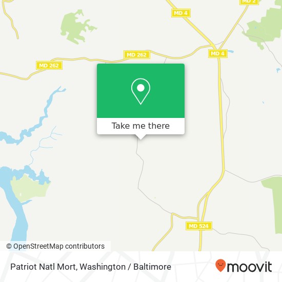 Mapa de Patriot Natl Mort, 5455 Huntingtown Rd