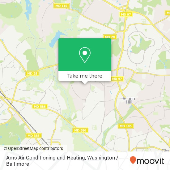 Mapa de Ams Air Conditioning and Heating, 4811 Rim Rock Rd