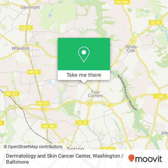 Mapa de Dermatology and Skin Cancer Center, 344 University Blvd W