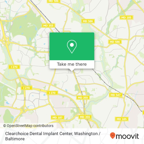 Clearchoice Dental Implant Center, 11200 Rockville Pike map