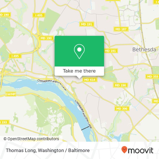 Mapa de Thomas Long, 6307 Kenhowe Dr
