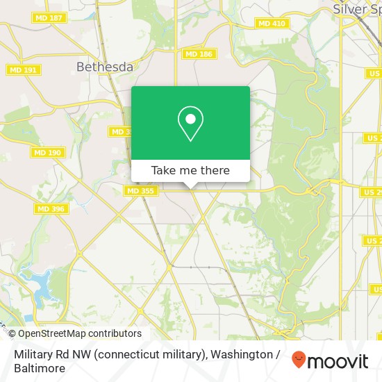 Mapa de Military Rd NW (connecticut military), Washington, DC 20015