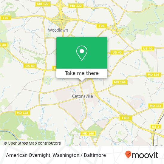 Mapa de American Overnight, 614 Old Edmondson Ave